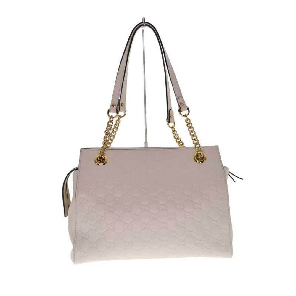 GUCCI chain shoulder bag Guccissima white - Picture 3 of 6